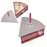 Part de gâteau de "non anniversaire"