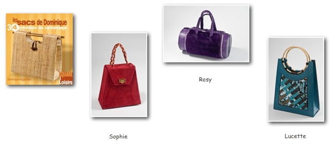 Les sacs de Dominique — couverture et créations