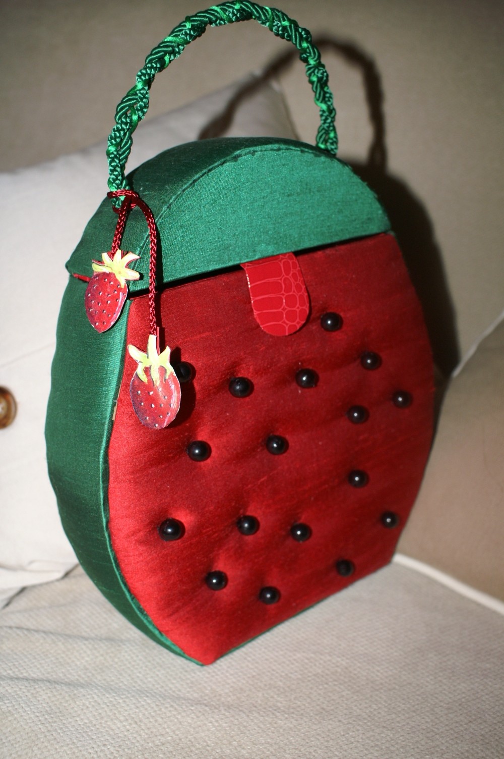 Une fraise à mon bras